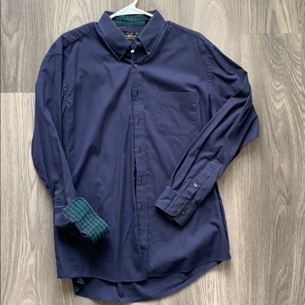 Navy blue button up